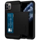 „Spigen“ Slim Armor CS Apple iPhone 11 Pro Max juodas kieto silikono dėklas