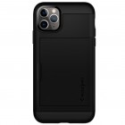 „Spigen“ Slim Armor CS Apple iPhone 11 Pro Max juodas kieto silikono dėklas