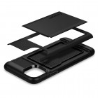 „Spigen“ Slim Armor CS Apple iPhone 11 juodas kieto silikono dėklas