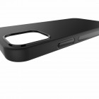 Apple iPhone 12 Mini juodas kieto silikono TPU ploniausias pasaulyje dėklas - nugarėlė