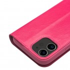 Apple iPhone 12 Mini „QIALINO“ atverčiamas rožinis odinis dėklas - knygutė