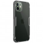 Apple iPhone 12 (12 Pro) Nillkin Nature plonas pilkas (permatomas) silikoninis TPU dėklas