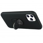 Apple iPhone 12 (12 Pro) „Shell“ Kickstand (TPU) juodas dėklas - nugarėlė
