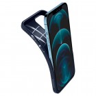 „Spigen“ Liquid Air Apple iPhone 12 Pro Max mėlynas kieto silikono dėklas