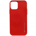 Apple iPhone 12 (12 Pro) Mercury raudonas kieto silikono TPU dėklas - nugarėlė
