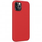 Apple iPhone 12 (12 Pro) "Nillkin" Flex Liquid Silicone raudonas dėklas - nugarėlė