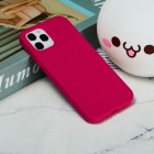 Apple iPhone 12 (12 Pro)  kieto silikono TPU tamsiai rožinis dėklas - nugarėlė