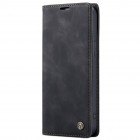 Apple iPhone 13 Pro CaseMe Retro solidus atverčiamas juodas odinis dėklas - knygutė