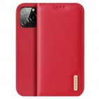 „Dux Ducis“ Hivo serijos Apple iPhone 13 Pro raudonas odinis atverčiamas dėkla