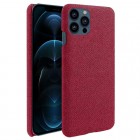 „Bi-Color“ Splicing Apple iPhone 13 Pro Max raudonas odinis dėklas
