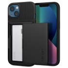 „Spigen“ Slim Armor CS Apple iPhone 13 juodas kieto silikono dėklas