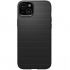 „Spigen“ Liquid Air Apple iPhone 15 Plus  juodas kieto silikono dėklas