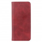 Apple iPhone 15 Plus „Split“ raudonas odinis atverčiamas dėklas - knygutė