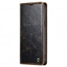 Apple iPhone 15 Pro „CaseMe“ Leather solidus atverčiamas rudas odinis dėklas - knygutė