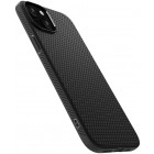 „Spigen“ Liquid Air Apple iPhone 15 juodas kieto silikono dėklas