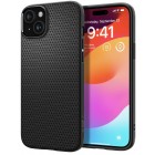„Spigen“ Liquid Air Apple iPhone 15 juodas kieto silikono dėklas