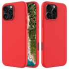 Apple iPhone 16 Pro Shell kieto silikono (TPU) dėklas raudonas - nugarėlė