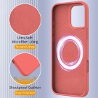 Apple iPhone 16 Pro „Shell“ MagSafe kieto silikono TPU rožinis dėklas - nugarėlė