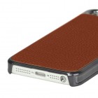 Solidus rudas odinis (dirbtinės odos) Apple iPhone SE (5, 5s) dėklas (dėkliukas)