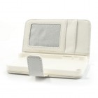 „Lychee“ atverčiamas dirbtinės odos baltas Apple iPhone SE (5, 5s) dėklas (dėkliukas)