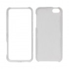 Baltas Snap-on plastikinis Apple iPhone SE (5, 5s) dėklas (dėkliukas, nugarėlė)