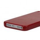 Raudonas Snap-on plastikinis Apple iPhone SE (5, 5s) dėklas (dėkliukas, nugarėlė)