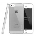 Apple iPhone SE (5, 5s) Leiers skaidrus pilkas kieto silikono TPU ploniausias pasaulyje dėklas