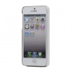 Apple iPhone SE (5, 5s) baltas dėklas su krokodilo odos imitacija
