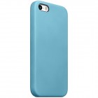 Apple iPhone SE (5, 5s) kieto silikono TPU šviesiai mėlynas dėklas - nugarėlė