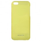Ploniausias pasaulyje Baseus Apple iPhone 5C plastikinis geltonas dėklas + apsauginė ekrano plėvelė 