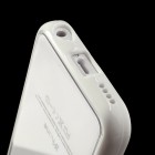 Skaidrus/baltas su kieto silikono rėmu plastikinis Apple iPhone 5C dėklas