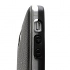 „Kingpad“ juodas odinis TPU Apple iPhone SE (5, 5s) dėklas (nugarėlė, dėkliukas)