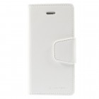 Mercury Sonata atverčiamas Apple iPhone SE (5, 5s) baltas odinis dėklas - piniginė