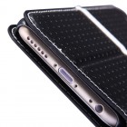 Apple iPhone 6 (6s) Nillkin Ice atverčiamas juodas odinis dėklas - knygutė su ekrano plėvele