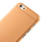 Ploniausias pasaulyje plastikinis skaidrus Apple iPhone 6 (6s) oranžinis dėklas - nugarėlė