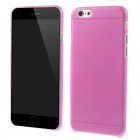 Ploniausias pasaulyje plastikinis skaidrus Apple iPhone 6 (6s) rožinis dėklas - nugarėlė