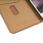 Prabangus „HOCO“ Luxury serijos odinis atverčiamas rudos Apple iPhone 6 Plus (6s Plus) dėklas