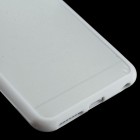 Apple iPhone 6 Plus (6s Plus) skaidrus matinis plastikinis dėklas su baltu TPU rėmeliu