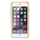 Apple iPhone 6 Plus (6s Plus) skaidrus permatomas rėmelis (kraštų apvadas, bamperis) - oranžinis