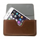 Apple iPhone 6 Plus universali ruda odinė įmautė prie (ant) diržo (XL+ dydis)