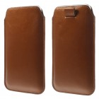 Ruda odinė įmautė telefonui (XL dydis - Apple iPhone 6 Plus)