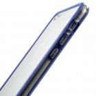 Apple iPhone 6 Plus (6s Plus) skaidrus permatomas rėmelis (kraštų apvadas, bamperis) - tamsiai mėlynas