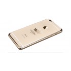 Apple iPhone 6s Plus X-Fitted Crystal Crown Swarovski plastikinis skaidrus permatomas auksinis dėklas su kristalais