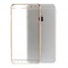 Apple iPhone 6s Plus X-Fitted Crystal Lace Swarovski plastikinis skaidrus permatomas auksinis dėklas su kristalais
