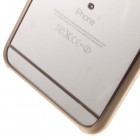 Apple iPhone 6s Plus X-Fitted Crystal Waterdrop Swarovski plastikinis skaidrus permatomas auksinis dėklas su kristalais