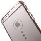 Apple iPhone 6s Plus X-Fitted Crystal Waterdrop Swarovski plastikinis skaidrus permatomas auksinis dėklas su kristalais