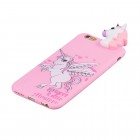 Apple iPhone 6 (6s) „Squezy“ Unicorn kieto silikono TPU rožinis dėklas - nugarėlė