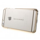 Apple iPhone 6 (6s) X-Fitted Crystal Icon Pro Waterdrop Swarovski plastikinis skaidrus permatomas auksinis dėklas su kristalais