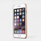„Amorus“ Slim Leather Apple iPhone 6 (6s) auksinis odinis dėklas - nugarėlė