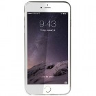 Apple iPhone 6 (6s) „Baseus“ Shining Case TPU silikoninis skaidrus permatomas itin plonas dėklas su sidabriniu rėmeliu